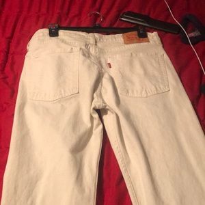 Levi 510 White Jeans